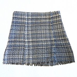 Blue knit mini skirt size L